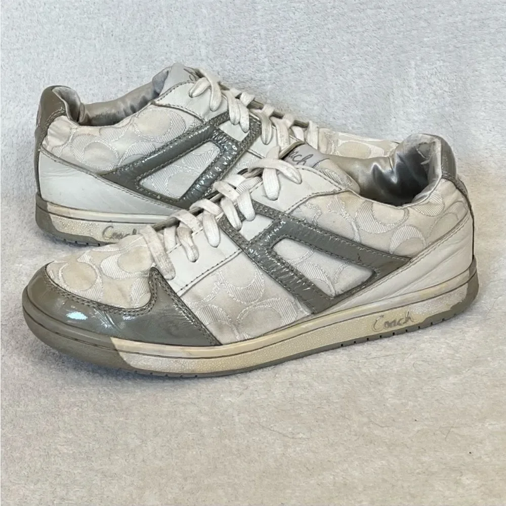 Coach Nova Signature C Silver Sneakers 9M